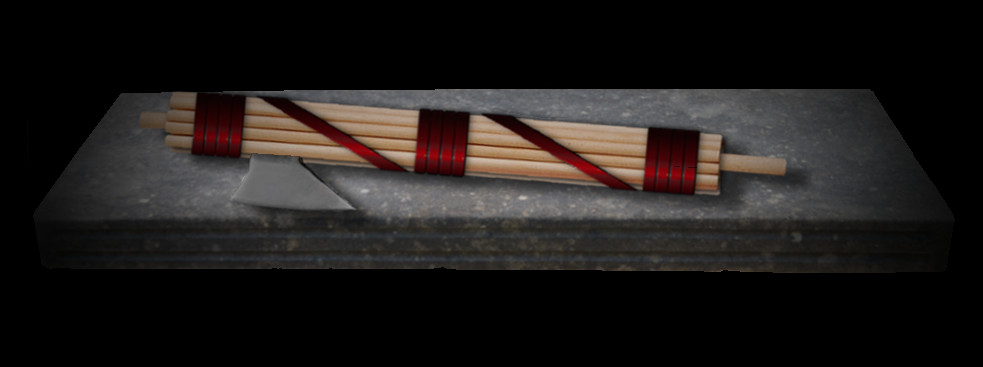 fasces engraved in limestone