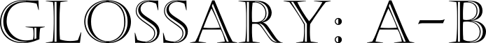 Nomenclator Glossary