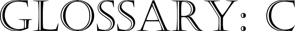 Nomenclator Glossary