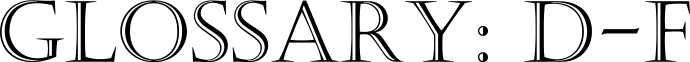 Nomenclator Glossary