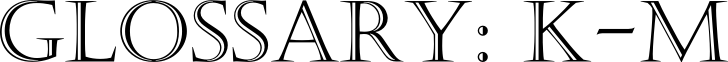 Nomenclator Glossary