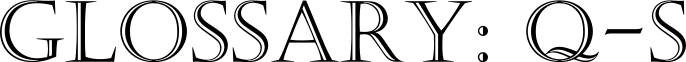 Nomenclator Glossary