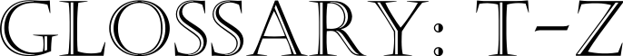 Nomenclator Glossary